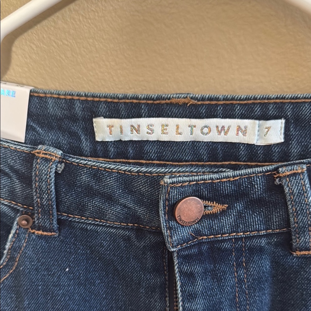 Dark Blue Women's Jeans - Picture 3 of 5